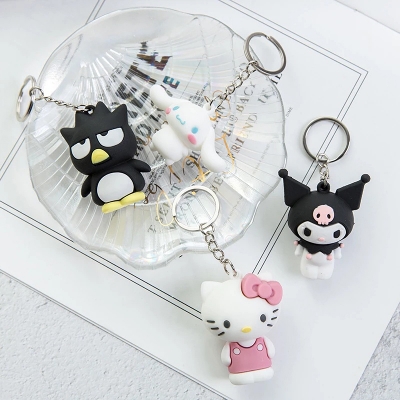 Picture of Creative Rubbe Keychain/Popular Cartoon KT Series Car Pendant Decoration For Bags/Key Rings Accessories