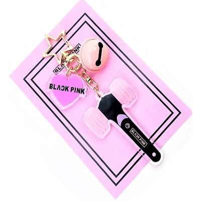Picture of BLACKPINK Key Ring With Soft Fluffy Puff Ball