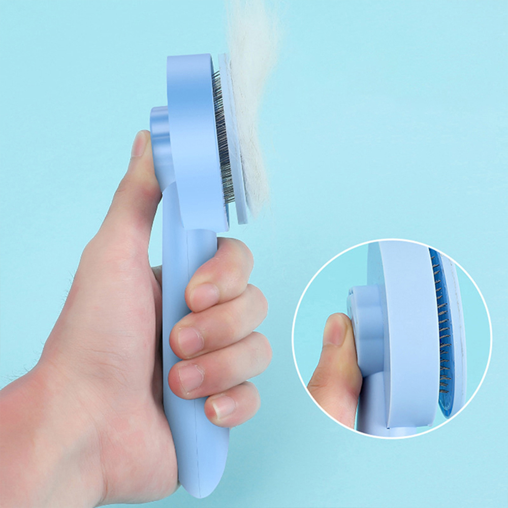 Picture of Cat Brush Pet Comb Self Cleaning Slicker Brush Remove Hair Grooming