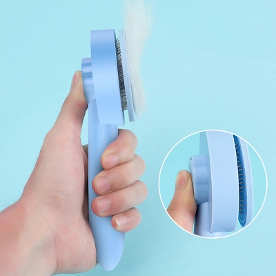 Picture of Cat Brush Pet Comb Self Cleaning Slicker Brush Remove Hair Grooming
