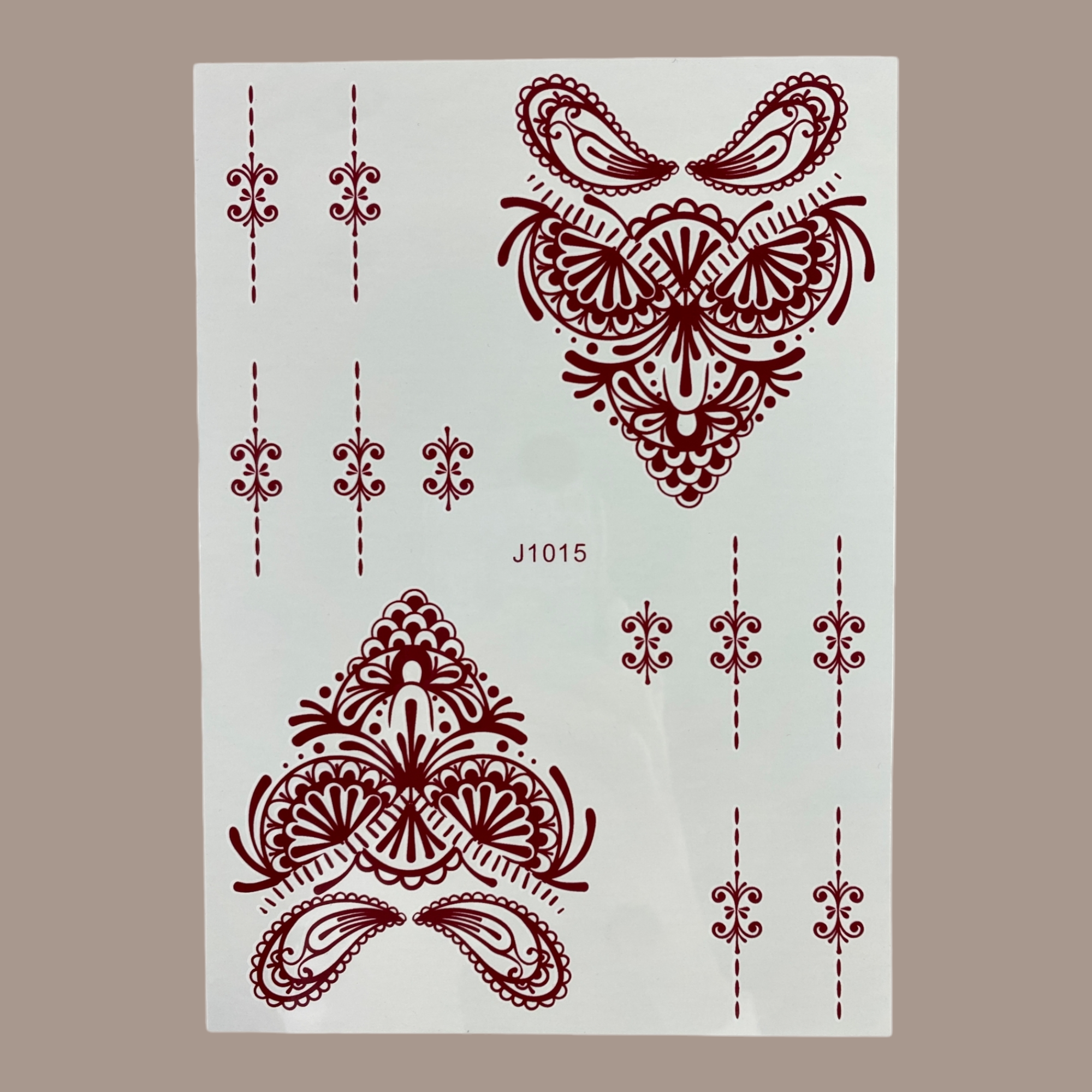 Picture of Henna Eid 2025 Collection Lace Mehndi Sticker Hand Bridal Tattoo Temporary Design