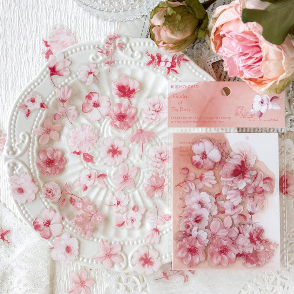 Picture of 40PCS Dense Series Leaves PET Waterproof Stickers Album Diary Journal Decorative Crafts Scrapbooking DIY Sticker