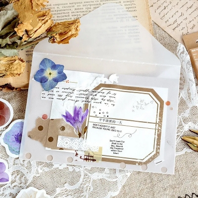 Picture of 46PCS Beautiful Botanical Bliss Stickers Album Diary, Flower Journal Decorative Crafts Scrapbooking DIY Boxed Sticker