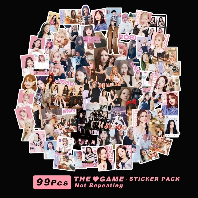 Picture of 100PCS BLACKPINK Coachella Pattern Stickers PVC Luggage Laptop Guitar Decals Collection Gift