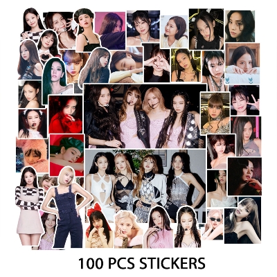 Picture of 100PCS BLACKPINK Coachella Pattern Stickers PVC Luggage Laptop Guitar Decals Collection Gift
