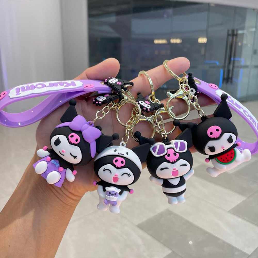 Picture of Kuromi Keychain Sanrio Cute Fashion Bag Keyring Anime Pendant Birthday Gift