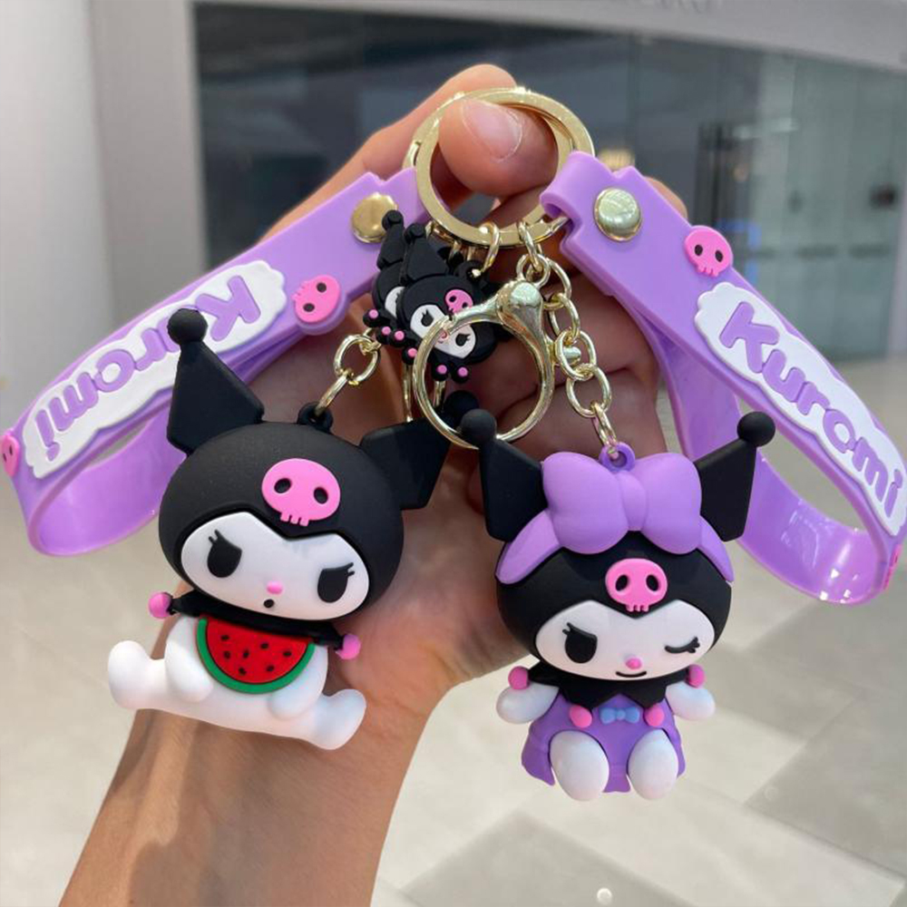 Picture of Kuromi Keychain Sanrio Cute Fashion Bag Keyring Anime Pendant Birthday Gift
