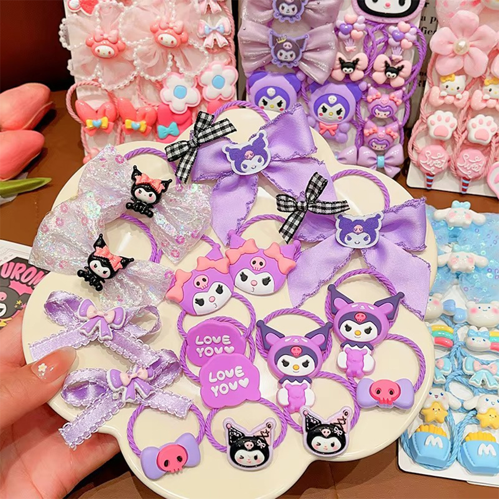 Picture of 18Pcs Kuromi Hair Clip Set Kawaii Baby Girl Sanrio Hair Accessories for Kids