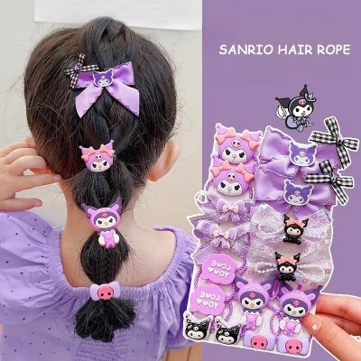 Picture of 18Pcs Kuromi Hair Clip Set Kawaii Baby Girl Sanrio Hair Accessories for Kids
