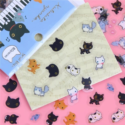 Picture of 80 PCS Pack Corner Easily Bear Sticker Pack Sticker Stationery Kit For Kids DIY Decorative Stickers Notebook