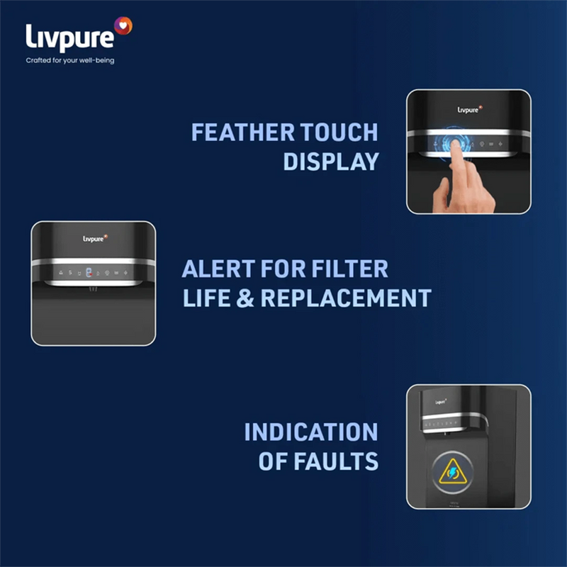 Picture of Livpure Sereno Stainless Steel Tank Water Purifier (RO + UV + UF + Copper)