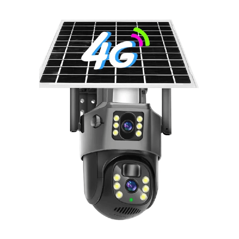 Picture of SOLAR 4G DUAL LENS WATERPROOF NIGHT VISION CAMERA 4MP CLEAR VIDEO, Camera Range: 20 to 25 m