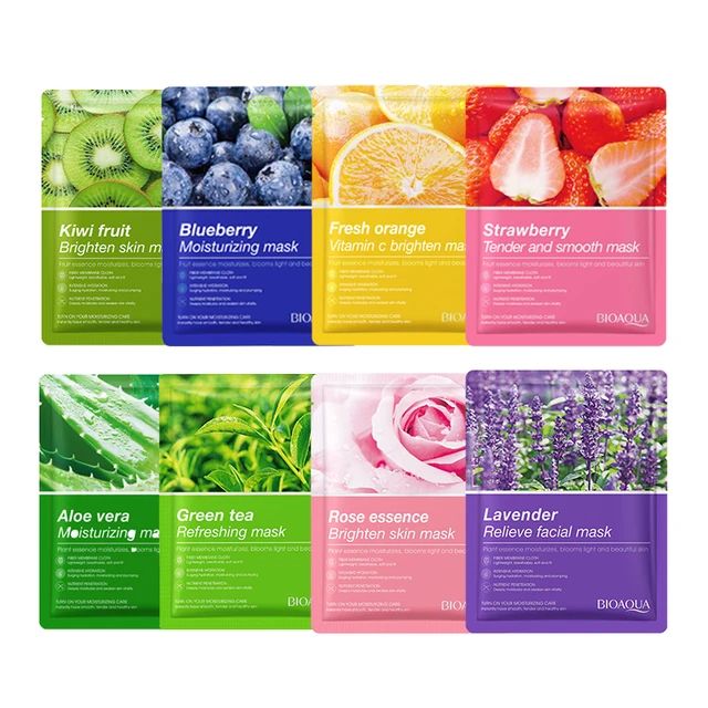 Picture of BIOAQUA plant fruit mask hydrating moisturizing skin color skin care Sheet Mask