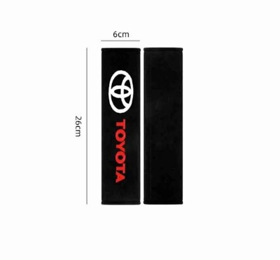 Picture of Toyota Car Seat Belt Cover Shoulder Pad Protection Carbon Fiber 2pcs