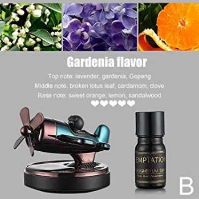 Picture of Fovolat Solar Air Freshener Car High-grade Metal Gift Solar Car Perfume Desk Ornaments for Car Office