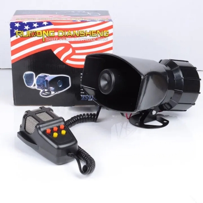 Picture of Car Siren Horn 5 Tone Vehicle Siren Speaker with Mic