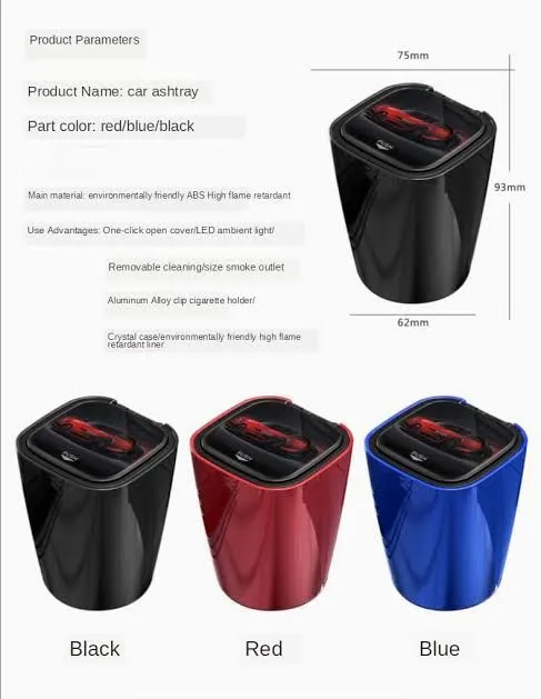 Picture of Arcanine Car Ashtray with Lid, Portable Ashtray for Car, Mini Car Trash Can, Home. Office