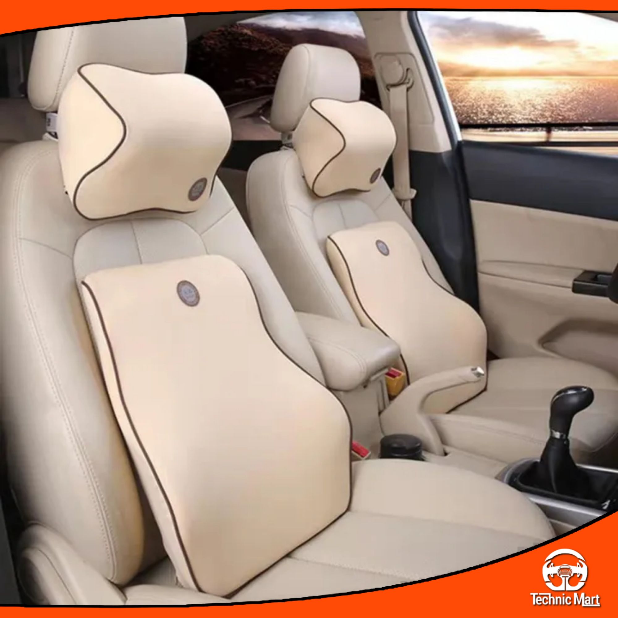 Picture of Memory Cotton Car Seat Cushion Only back pillow