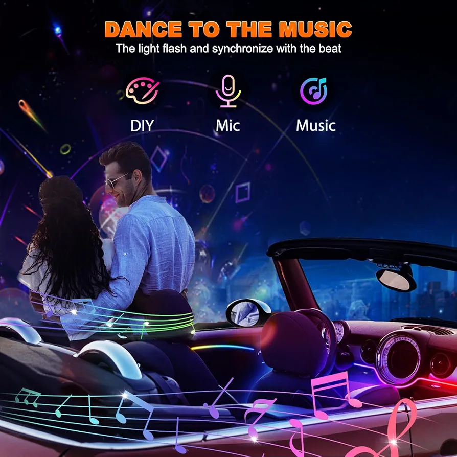 Picture of Car Atmosphere ambient lights High Quality Atmosphere and ambient lights Brand new With box