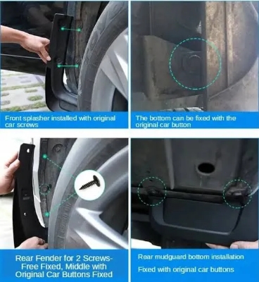 Picture of Toyota Corolla Cross (20--23) Plastic Mud Flaps (4Pc)