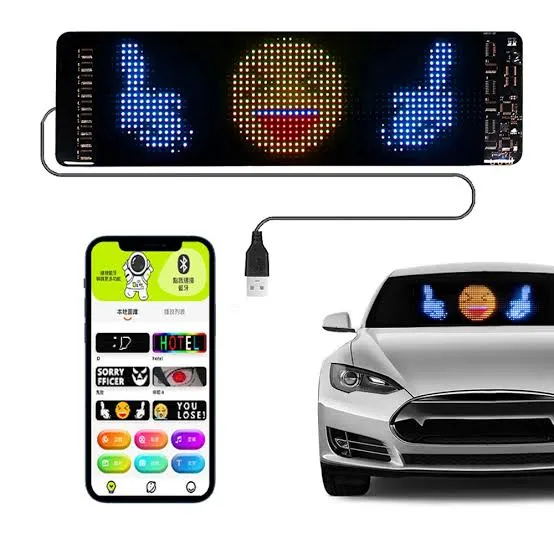 Picture of Waterproof and High- Quality Car Emoji Display App Control Custom Design light