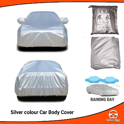 Picture of Car Body Cover for Toyota Vitz Silver Color Waterproof