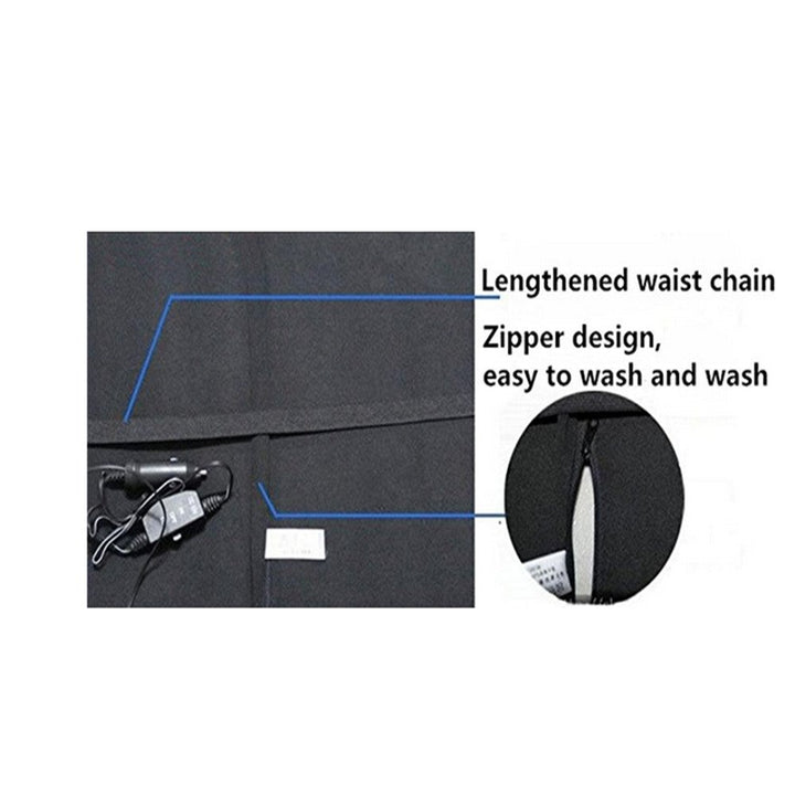 Picture of Back Support Electric Massage Vibration Lumbar Car Seat Pillow Cushions