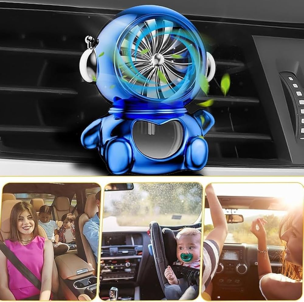 Picture of Car Air Freshener Clip Universal Car Vent Clip Air Freshener with Long Lasting Fragrance Aromatherapy Diffuser for Suv Truck Auto Cool Fan Design Interior Car Accessories Car Fragrance Vent Clip