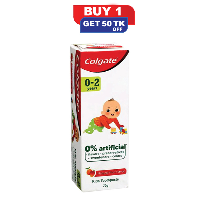 Picture of Colgate Toothpaste Fruit Flavor For Kids (0-2 years)-70gm-CPFH