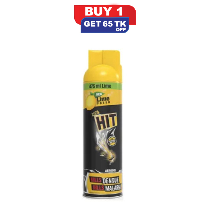Picture of HIT Aerosol Mosquitoes & Flies Lime 475ml