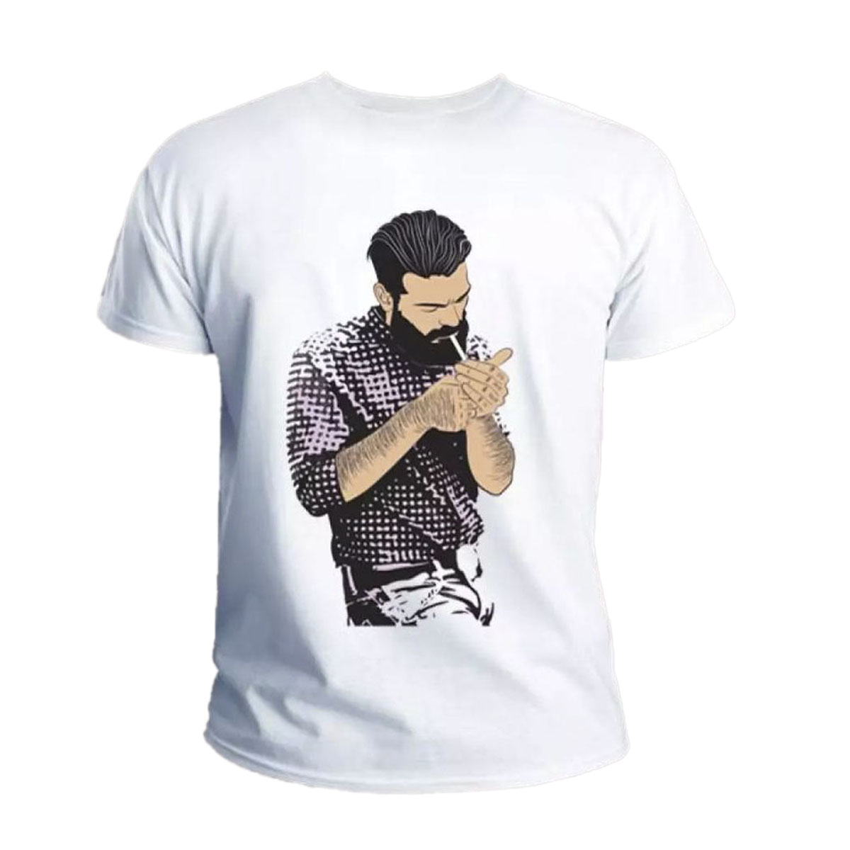 Picture of Casual T-Shirt For Men - White - Tshirt For Men