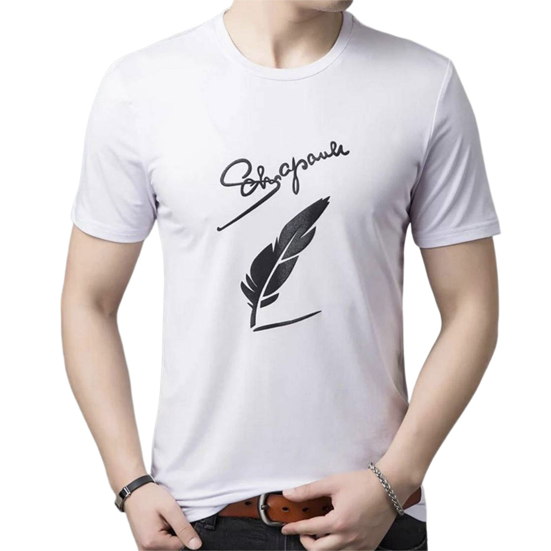 Picture of Poly-Cotton Casual T-shirt for Men