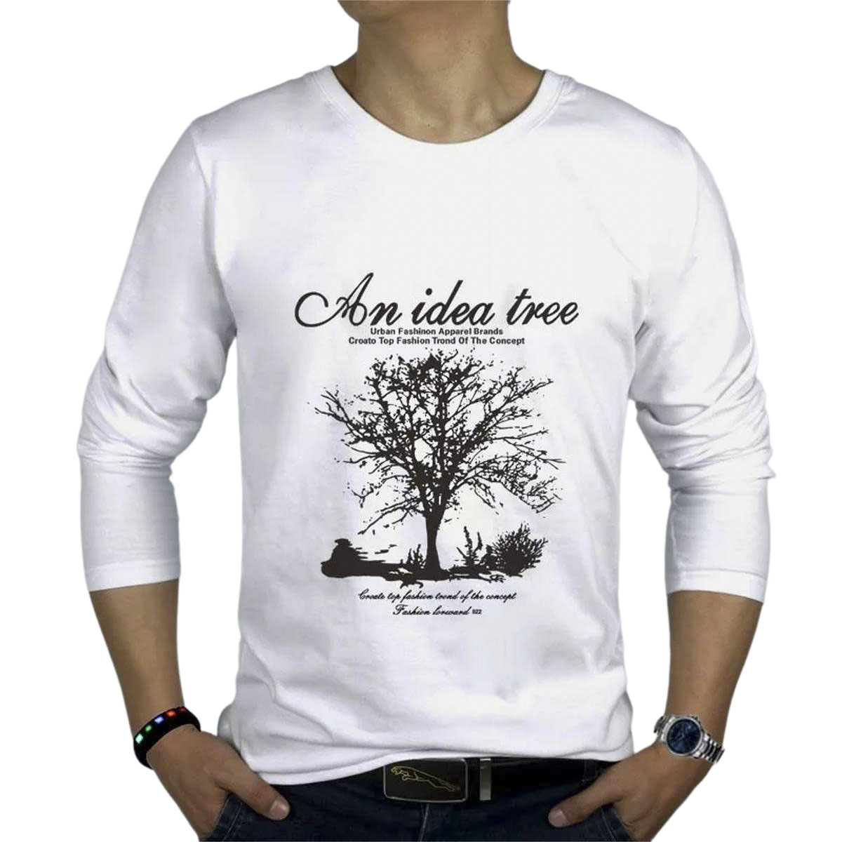Picture of Menz Stylish Full Sleeve Men's T-shirt - Contemporary Fashion for Everyday Style