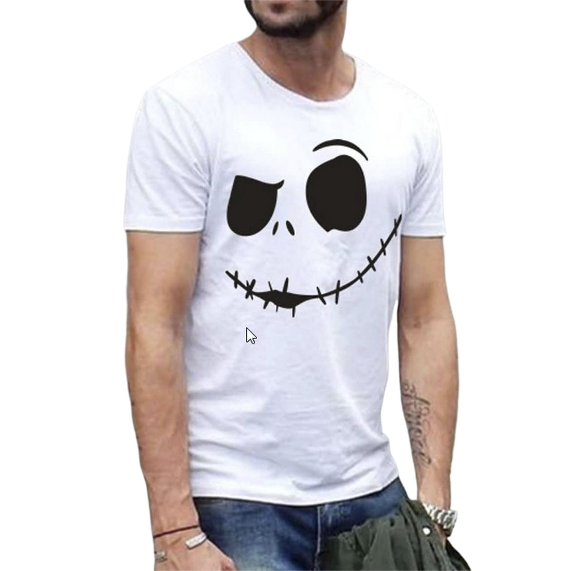 Picture of Poly-Cotton Casual T-shirt for Men