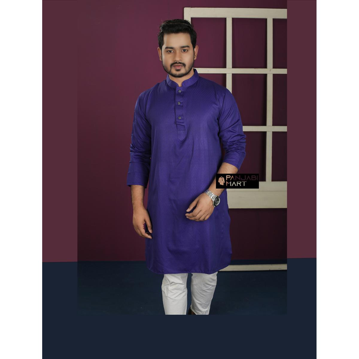 Picture of Stylish and Fashionable Cotton Panjabi for Men