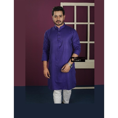 Picture of Stylish and Fashionable Cotton Panjabi for Men