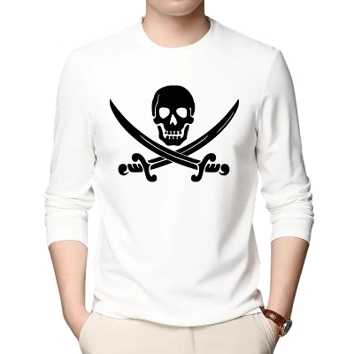Picture of Poly Cotton Men'S T-Shirt Long Sleeved T Shirt Men Pure Color Casual Mens Long Sleeve Tshirt For Male - T-Shirt - T Shirt For Man - T Shirt For Man