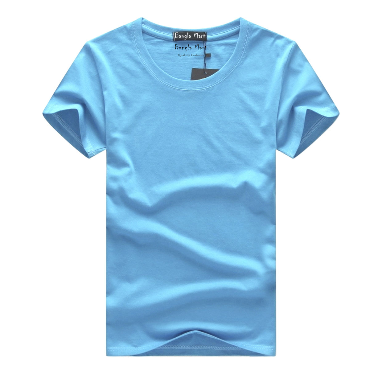 Picture of Jesey Fabrics Solid Color Tshirt for Menz All Season Fashion - Tshirt - T Shirt