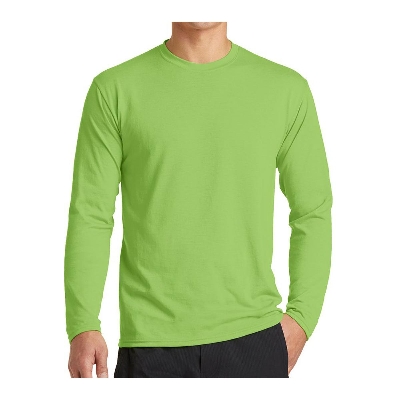 Picture of Athletic Vibes - Solid Color Jersey T-shirt - Football Jersey - Full Sleeve - Round Neck - Sporty Elegance