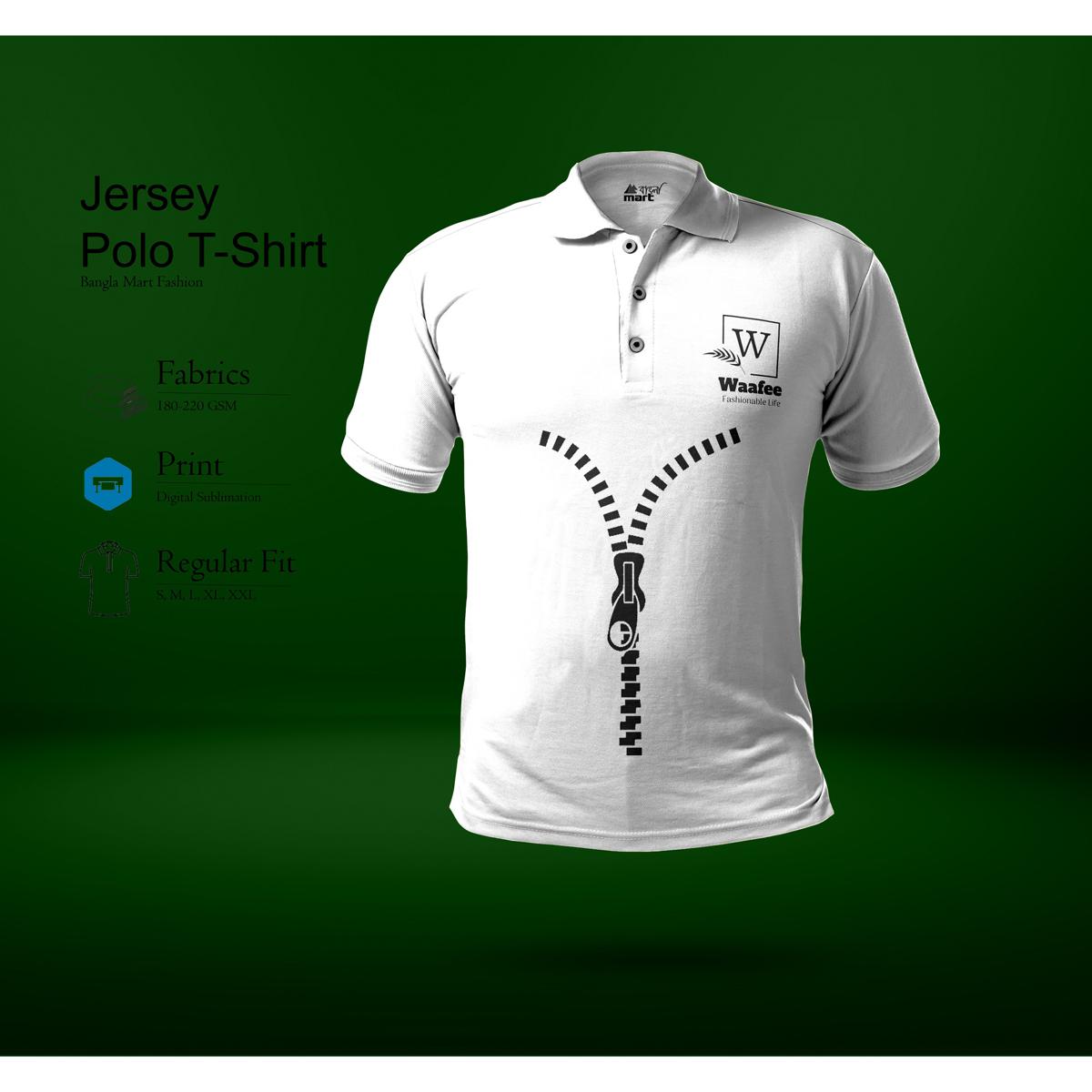 Picture of New Classy Half Sleeve Comfortable Jersey Fabrics Polo Tshirt
