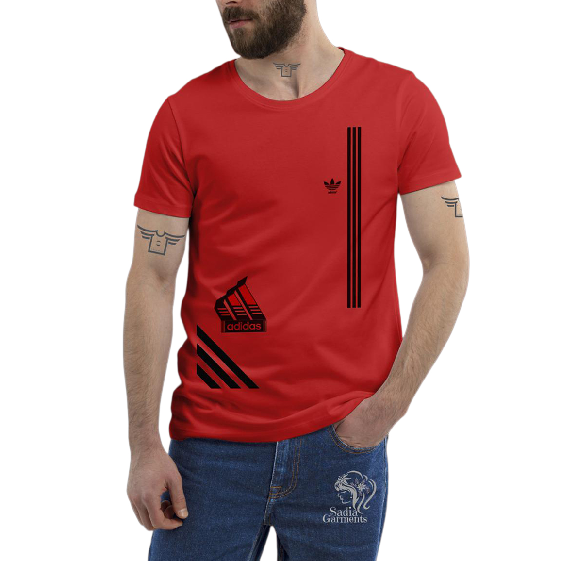 Picture of Fashionable Addi_das Digital Printed Tshirt - Tshirt