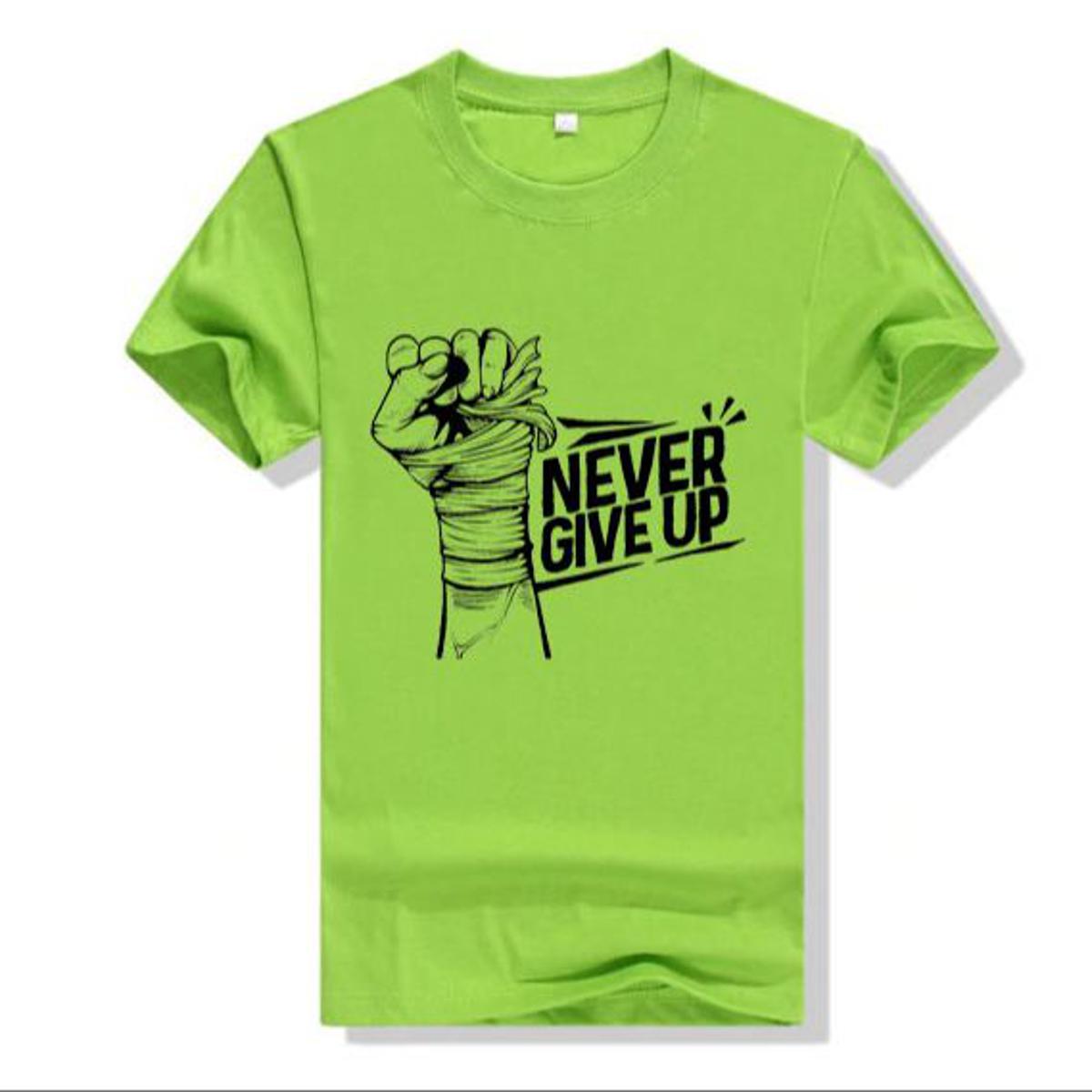 Picture of Never Give Up Short Sleeve Fashionable Menz Tshirt