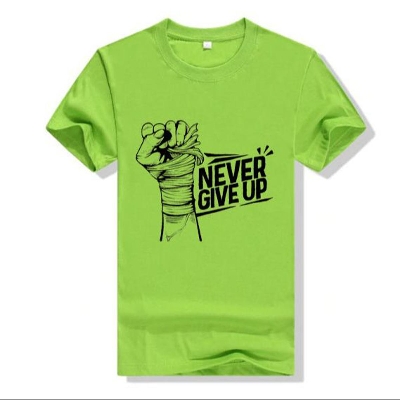 Picture of Never Give Up Short Sleeve Fashionable Menz Tshirt