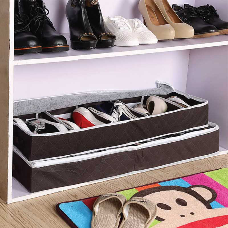 Picture of Portable Folding Under Bed Shoes Organizer