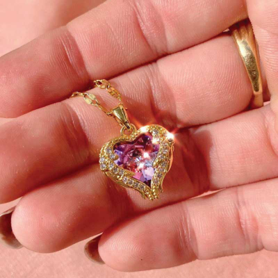 Picture of Wings Heart Pendant Necklace