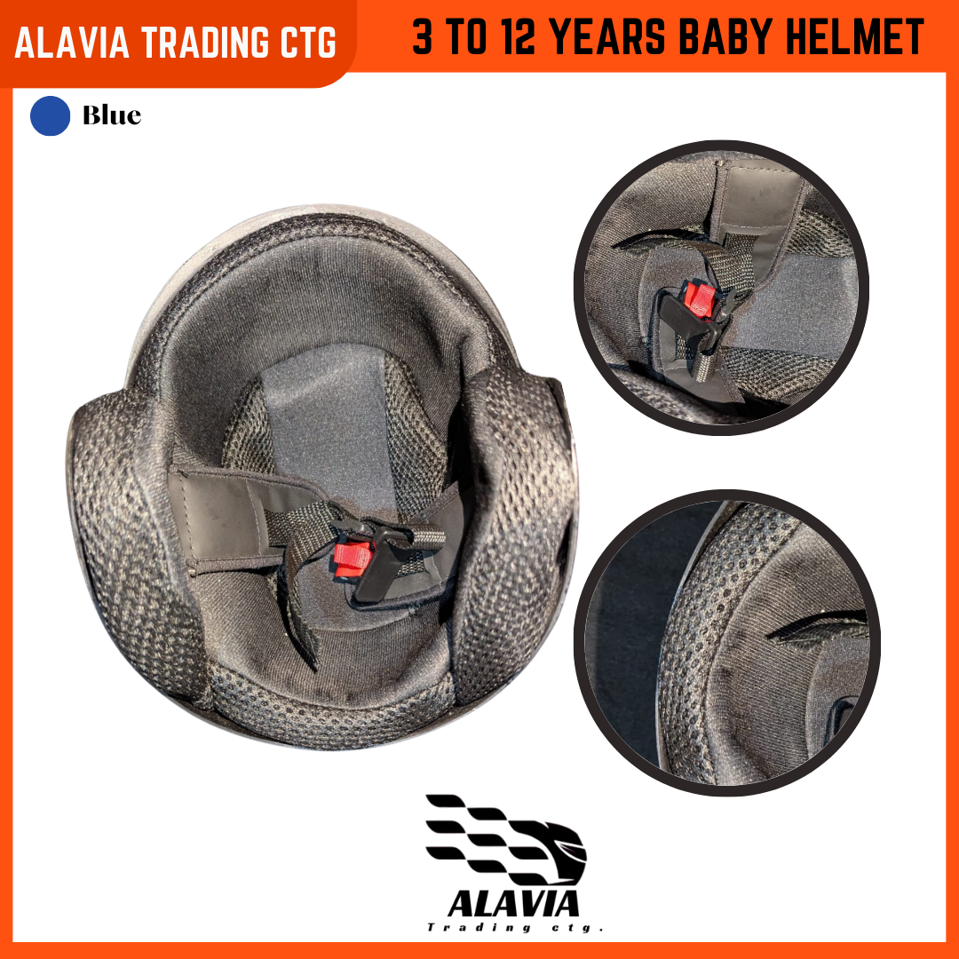 Baby Bike  Helmet for Kids (3–12 Years) – Boys & Girls Safety Cycling Helmet – Blue