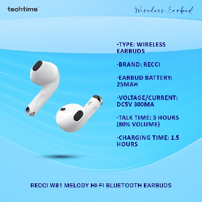 Picture of Recci W81 MELODY hi-fi Bluetooth earbuds