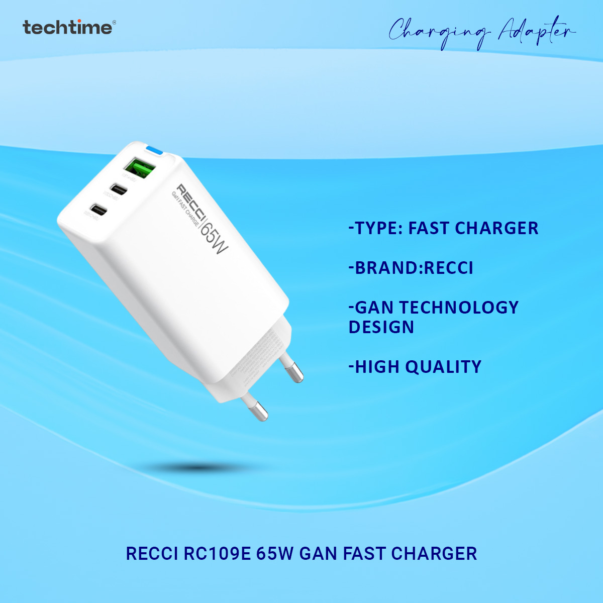 Picture of Recci RC109E 65W GaN Fast Charger