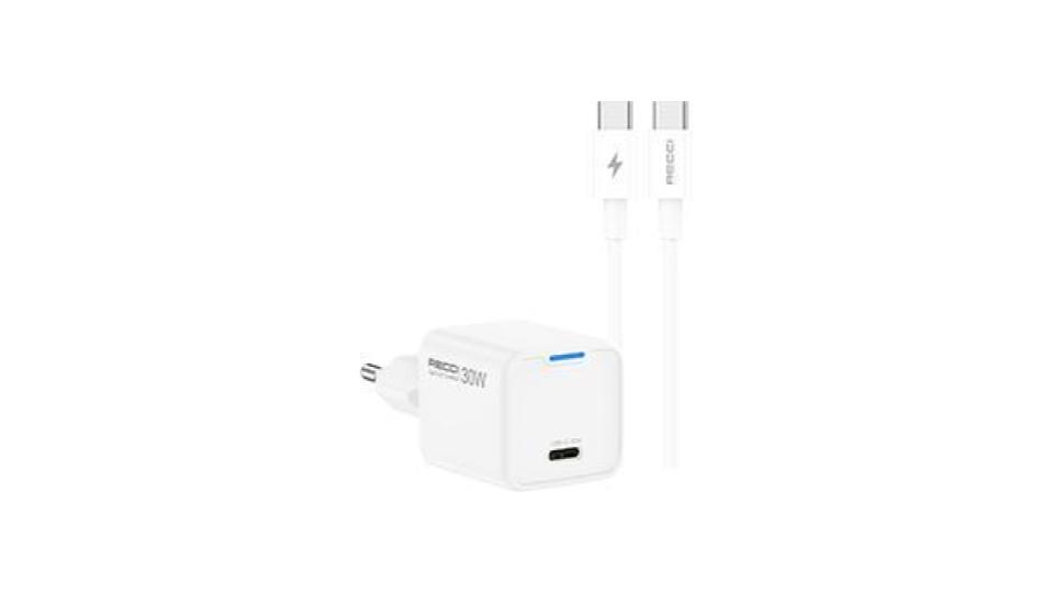 Picture of Recci RC112E 30W GaN fast charger with cable