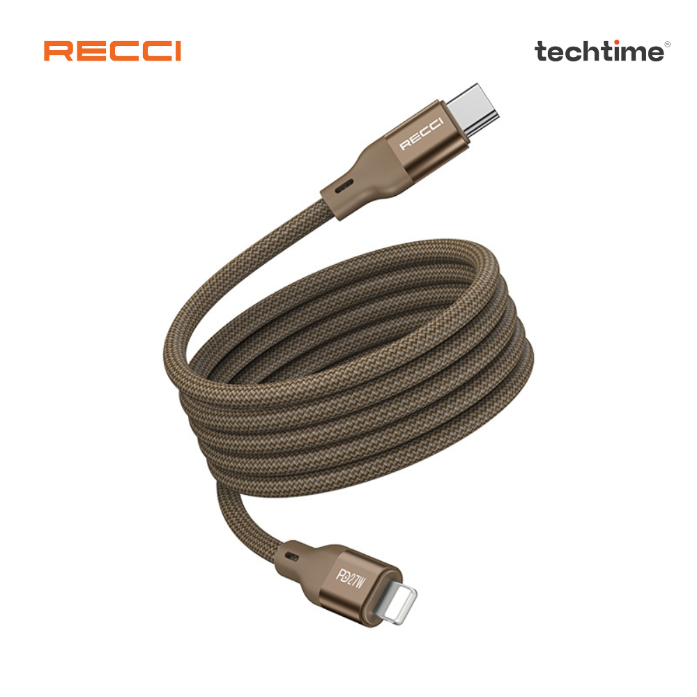 Picture of Recci RS23CL 100cm Type-C To Lightning Magnetic Data Cable, Titanium Gold Color
